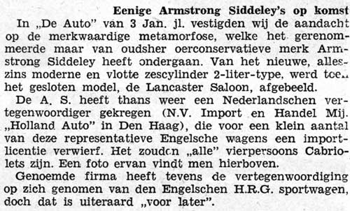 Armstrong Siddeley 19460622 holland auto 2