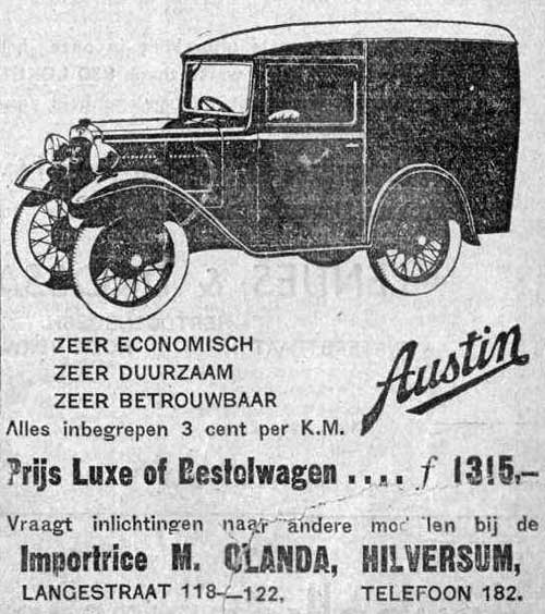Austin 19330218 olanda