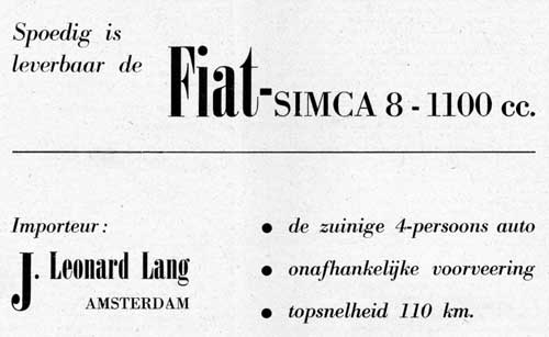Fiat Simca 19460420 leonard lang