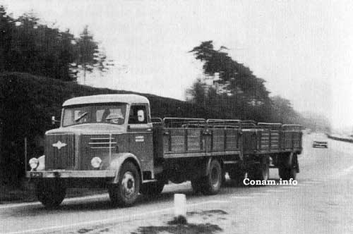 hogra 1956 truck met aanhanger