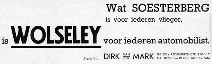 wolseley 1938 dirk mark 22