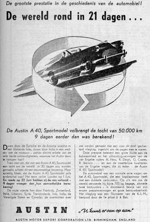 Austin 19510721 austin export