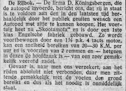 Autoped 19200109 koningsberger de tijd
