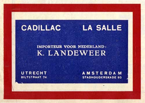 Cadillac 19300311 landeweer