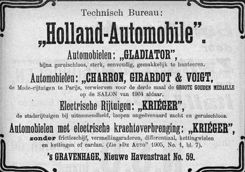 Charron 19050602 holland automobile