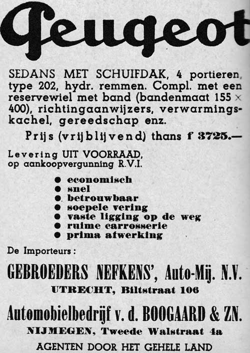 Peugeot 19470607 nefkens