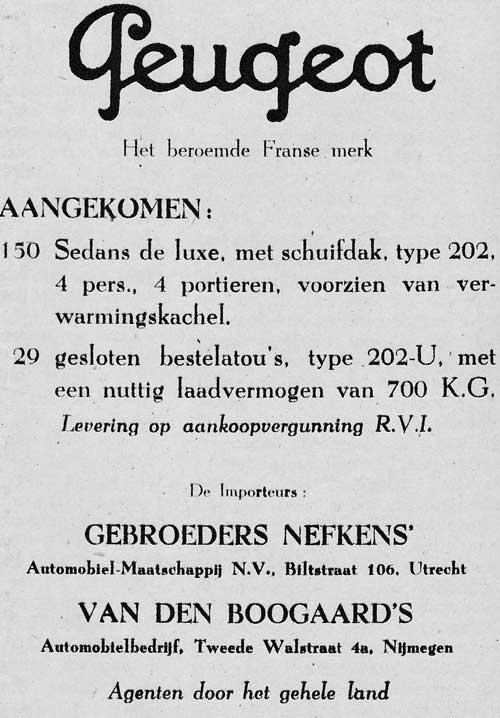 Peugeot 19480317 nefkens