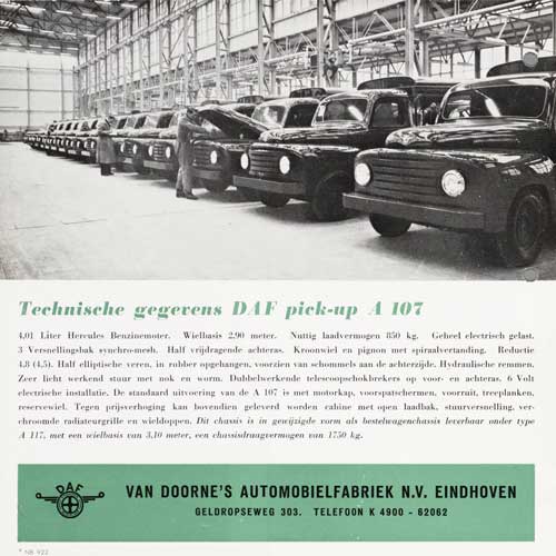 daf a107 19550000 doorne