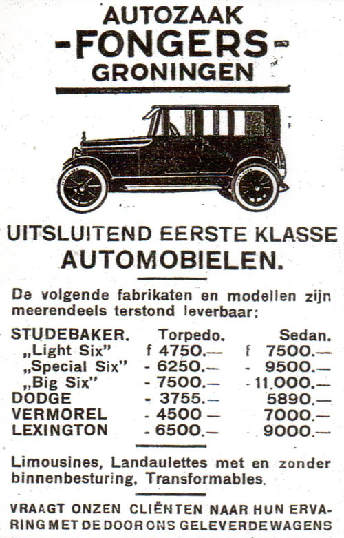 fongers 1922 vermorel lexington autoleven