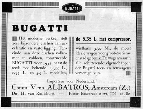 Bugatti 19311103 albatros AK