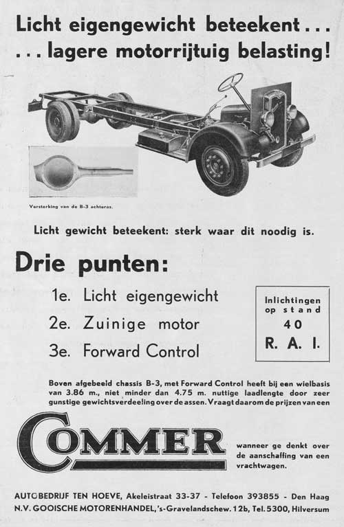 Commer 19350200 hoeve Bedrijfsauto