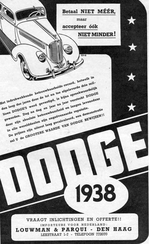 Dodge 19380519 louwman parqui Auto