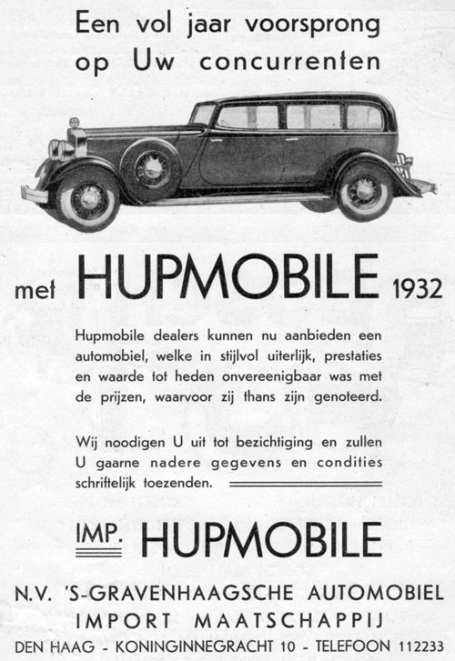 Hupmobile 19320407 ham