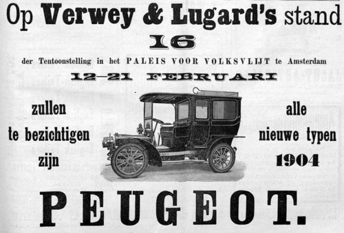 Peugeot 19040220 verwey lugard