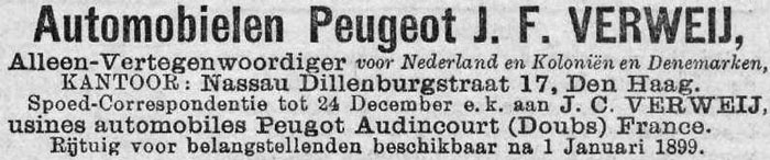 peugeot 18981200 verweij