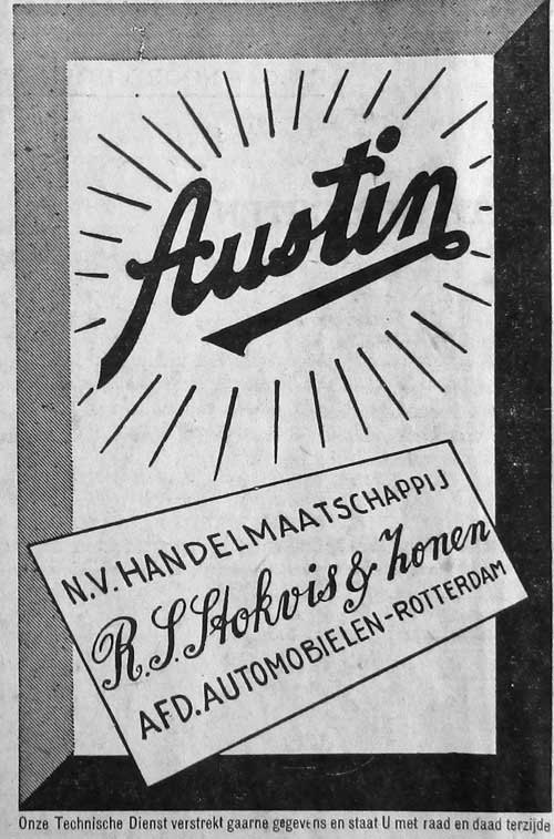Austin 19451110 stokvis Bedrijfsauto