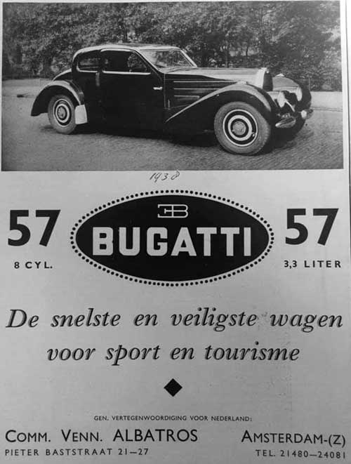 Advertentie voor de Type 57 uit 19380000