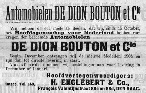 De Dion Bouton 19031113 Englebert De Kampioen