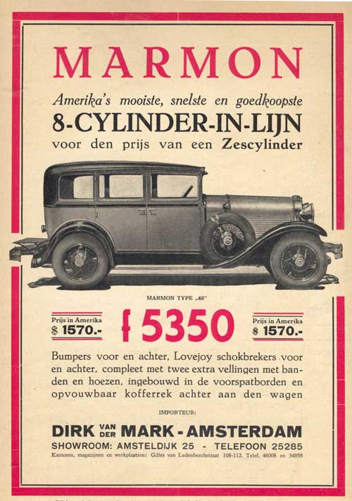 Marmon 19281101 dirk mark Auto