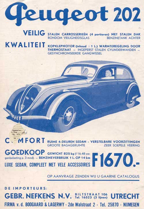 Peugeot 19380519 nefkens Auto
