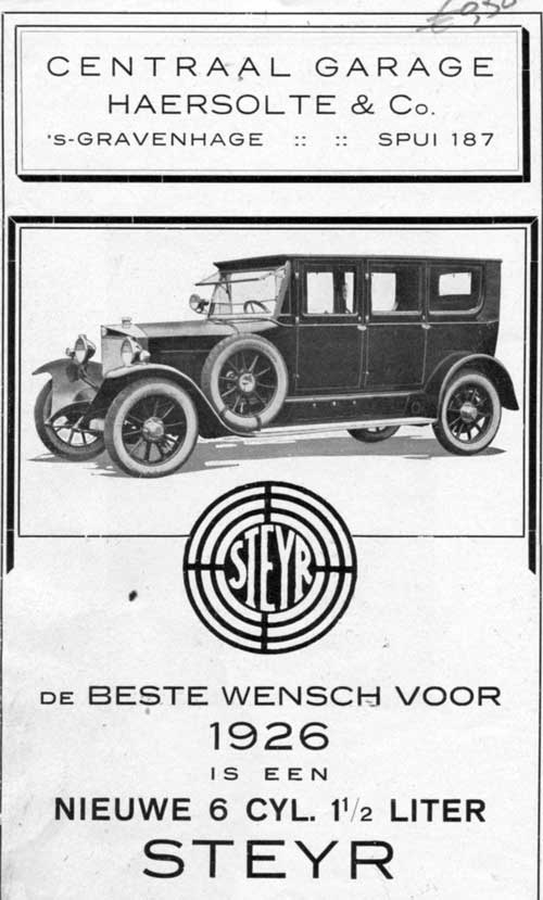advertentie januari 1926
