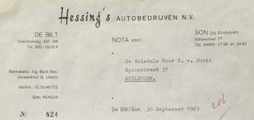 hessing briefhoofd 19690930