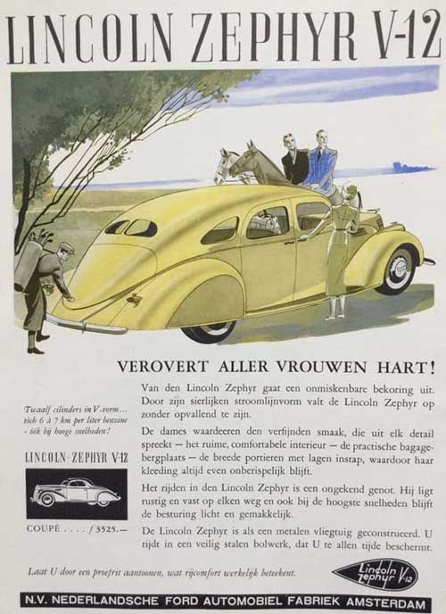 lincoln zephyr 19370000 ford