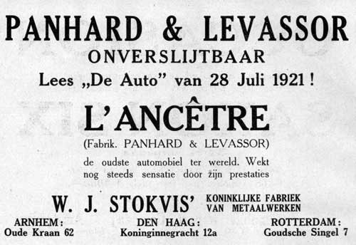 panhard levassor 19210811 stokvis auto