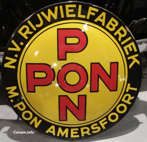 pon emaille reclamebord