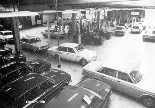 De werkplaats in mei 1972