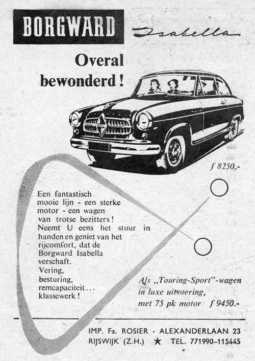 Borgward RAI 19560301 rosier De Auto