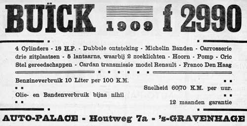 Buick 19090322 auto palace Prov Overijselsche