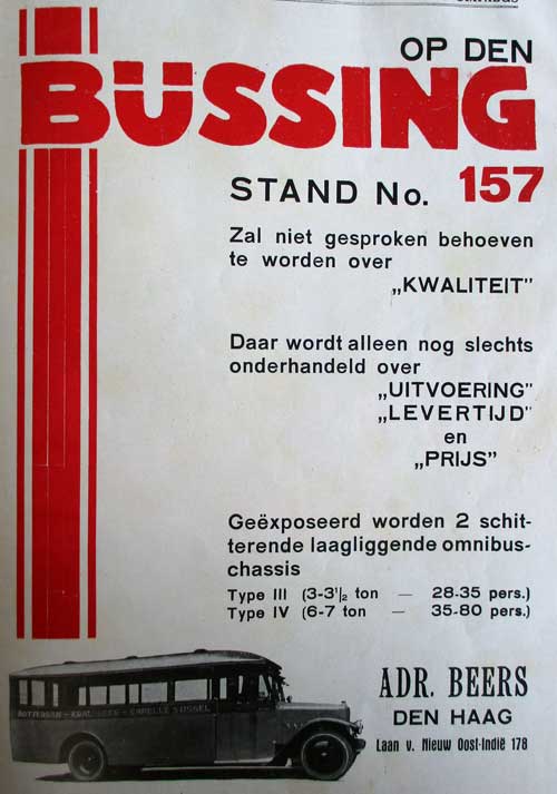 Bussing 19280119 beers Bedrijfsauto