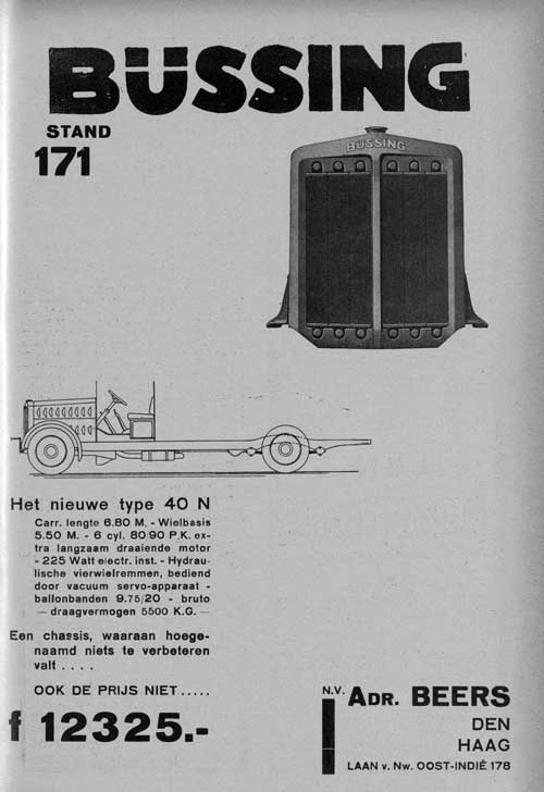 Bussing 19310000 beers Bedrijfsauto Jubileumnr 1921 1931