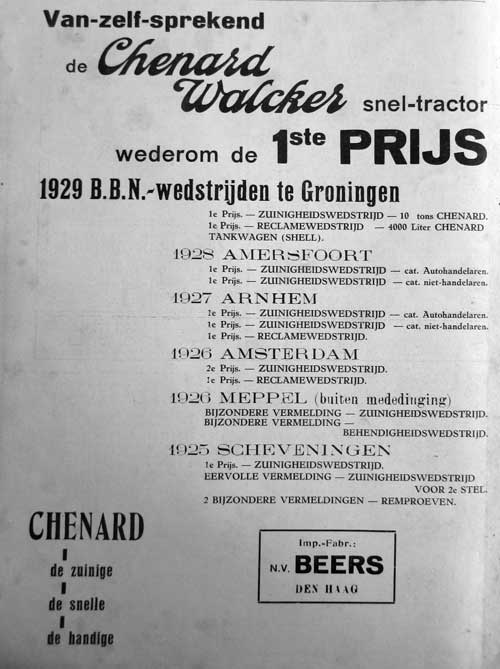 Chenard 19290829 beers Bedrijfsauto