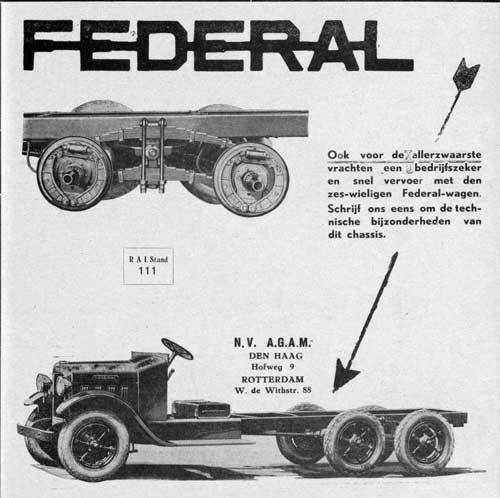 Federal 19310000 agam Bedrijfsauto Jubileumnr 1921 1931