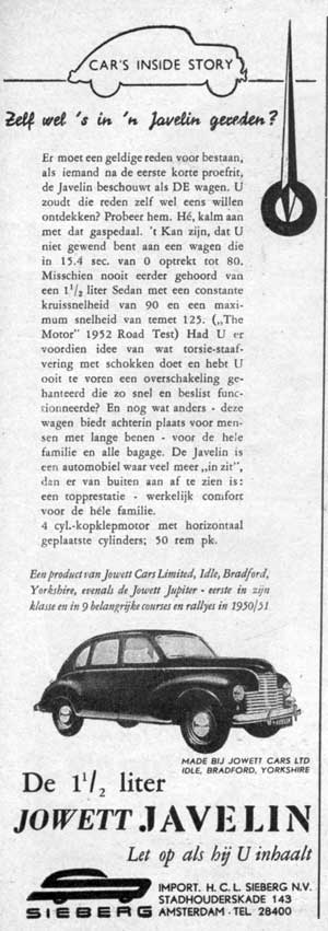 Jowett Javelin 19520605 sieberg De Auto
