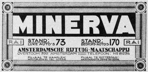Minerva 19310000 arm Bedrijfsauto Jubileumnr 1921 1931 2