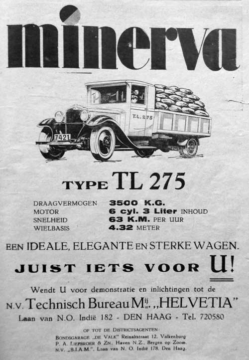 Minerva 19320303 arm Bedrijfsauto