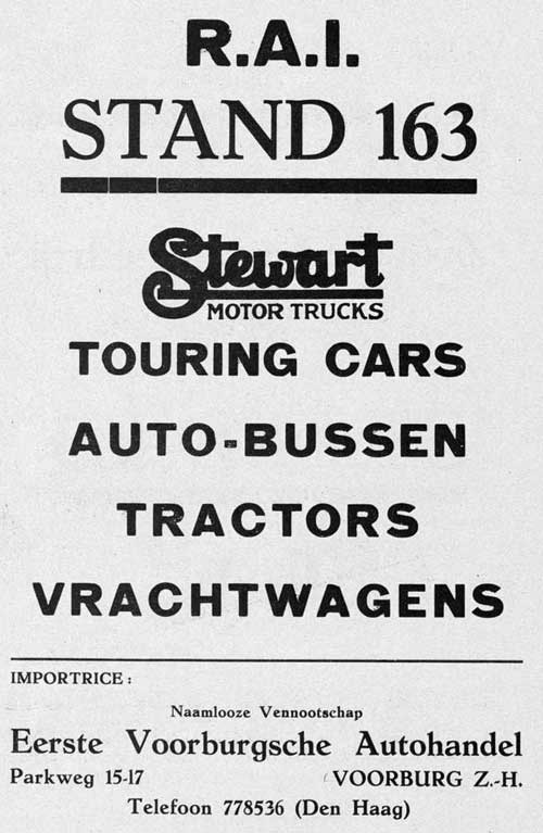 Stewart 19310000 eva Bedrijfsauto Jubileumnr 1921 1931 1