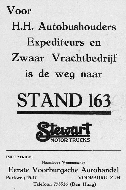 Stewart 19310000 eva Bedrijfsauto Jubileumnr 1921 1931 2