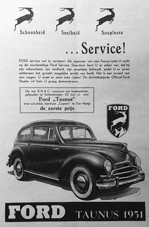 ford taunus 19510000 ford duitsland