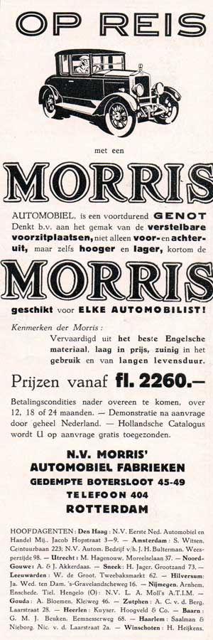 morris 19280606 morris rotterdam autoleven