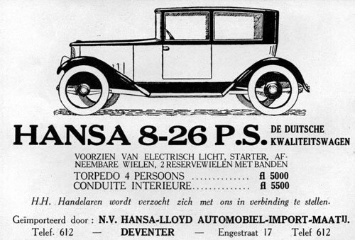 hansa 19230221 hansa lloyd
