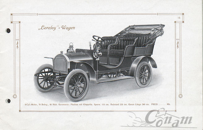 loreley 14PS 4Sitze 4Zyl 1907