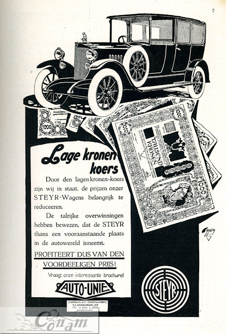 steyr 1920 auto unie