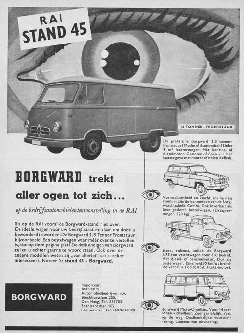 Borgward 19590200 rosier Auto en motorbedrijf