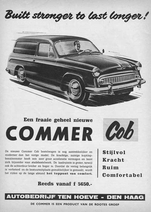 Commer 195805 hoeve Auto en motorbedrijf