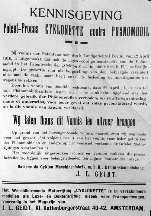 Cyclon 19100602 geidt De Auto