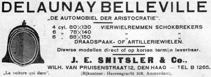 Delaunay Belleville 19240402 snitsler Vraagbaak Automobiel handel